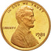Coin, United States, Lincoln Cent, Cent, 1981, U.S. Mint, San Francisco, MS(63)
