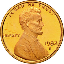 Coin, United States, Lincoln Cent, Cent, 1982, U.S. Mint, San Francisco, MS(63)