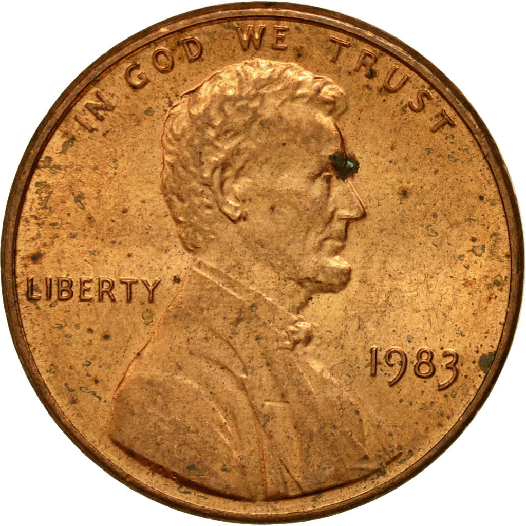 Moneta, Stati Uniti, Lincoln Cent, Cent, 1983, U.S. Mint, Philadelphia, BB