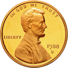 Münze, Vereinigte Staaten, Lincoln Cent, Cent, 1988, U.S. Mint, San Francisco