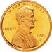 Coin, United States, Lincoln Cent, Cent, 1989, U.S. Mint, San Francisco, MS(63)
