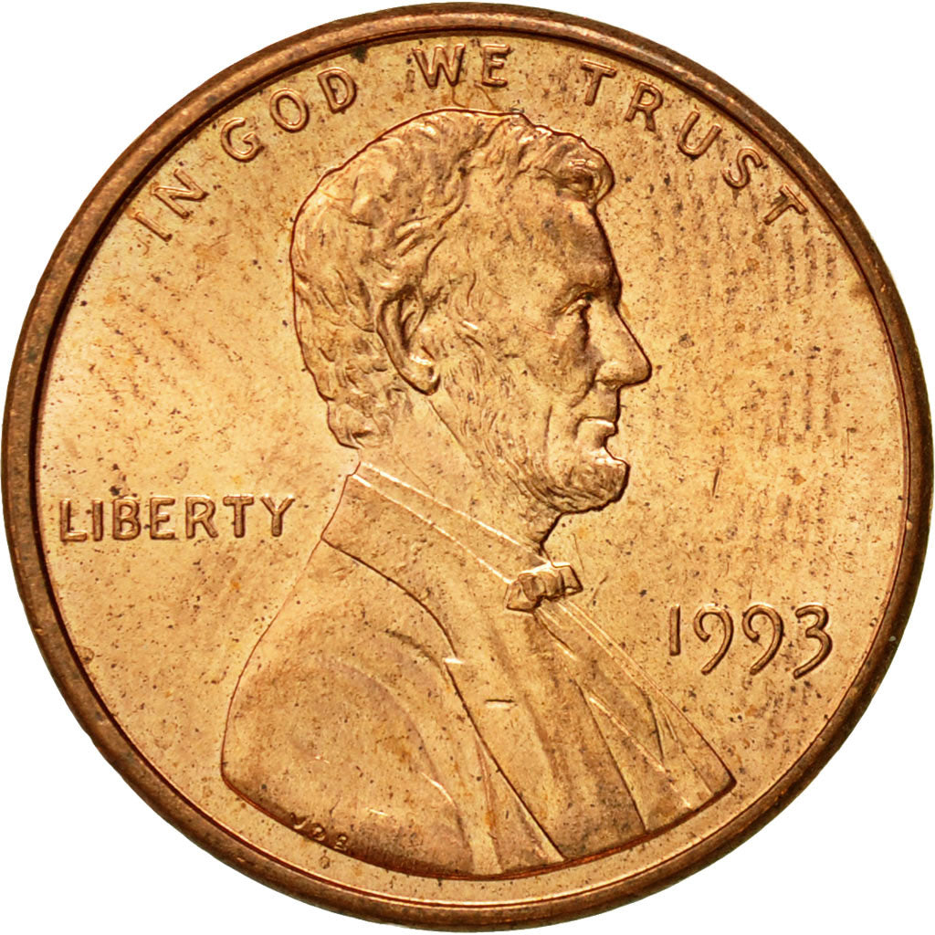 Münze, Vereinigte Staaten, Lincoln Cent, Cent, 1993, U.S. Mint, Philadelphia