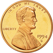 Moneta, Stati Uniti, Lincoln Cent, Cent, 1994, U.S. Mint, San Francisco, SPL