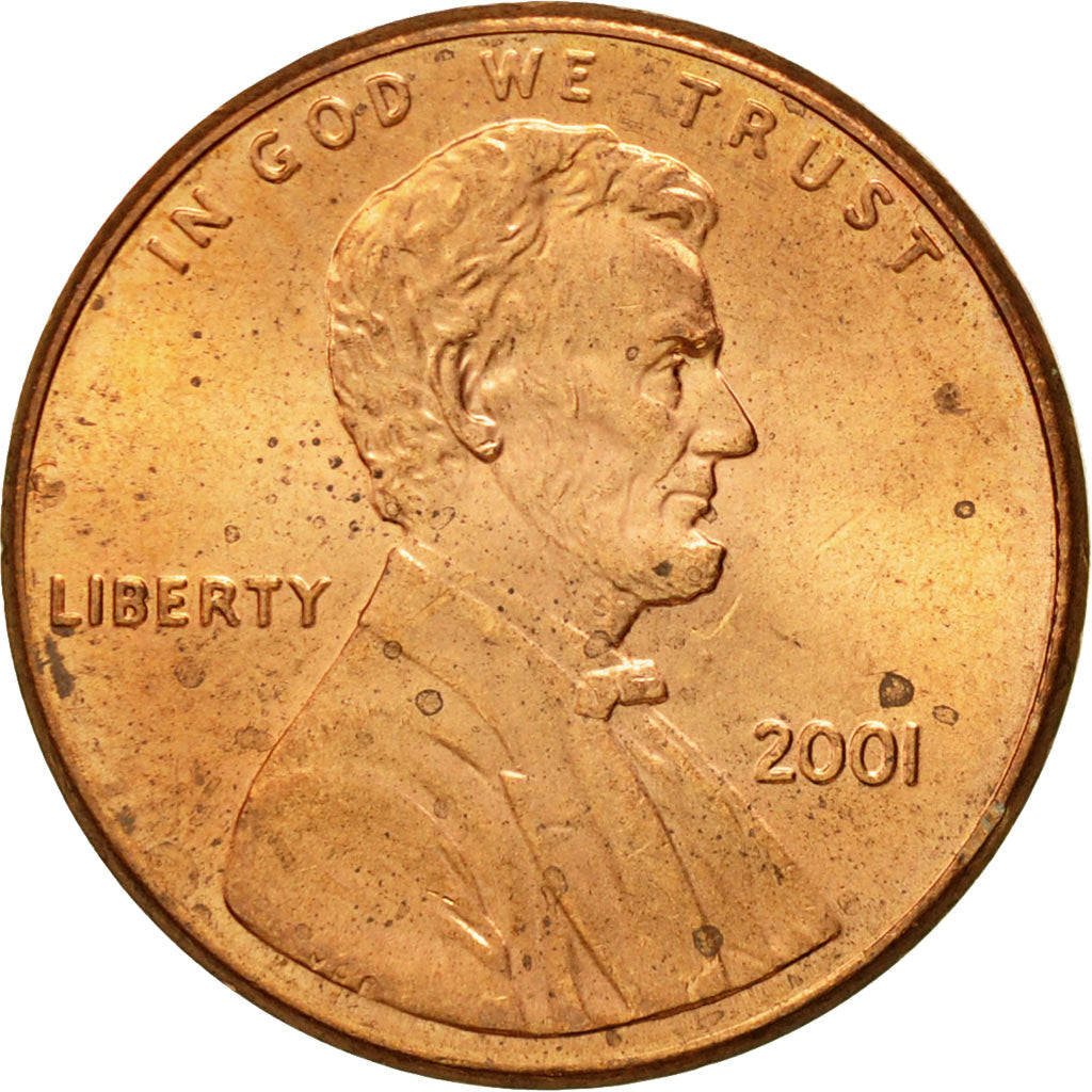 Münze, Vereinigte Staaten, Lincoln Cent, Cent, 2001, U.S. Mint, Philadelphia