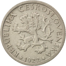 Münze, Tschechoslowakei, Koruna, 1922, SS+, Copper-nickel, KM:4