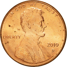 Moneda, Estados Unidos, Lincoln - Shield Reverse, Cent, 2010, U.S. Mint, Denver