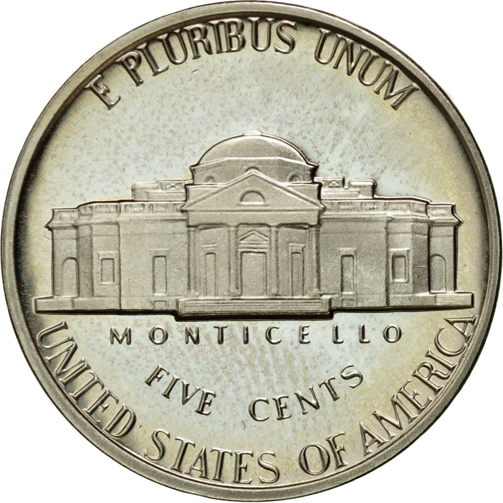 Coin, United States, Jefferson Nickel, 5 Cents, 1980, U.S. Mint, San Francisco
