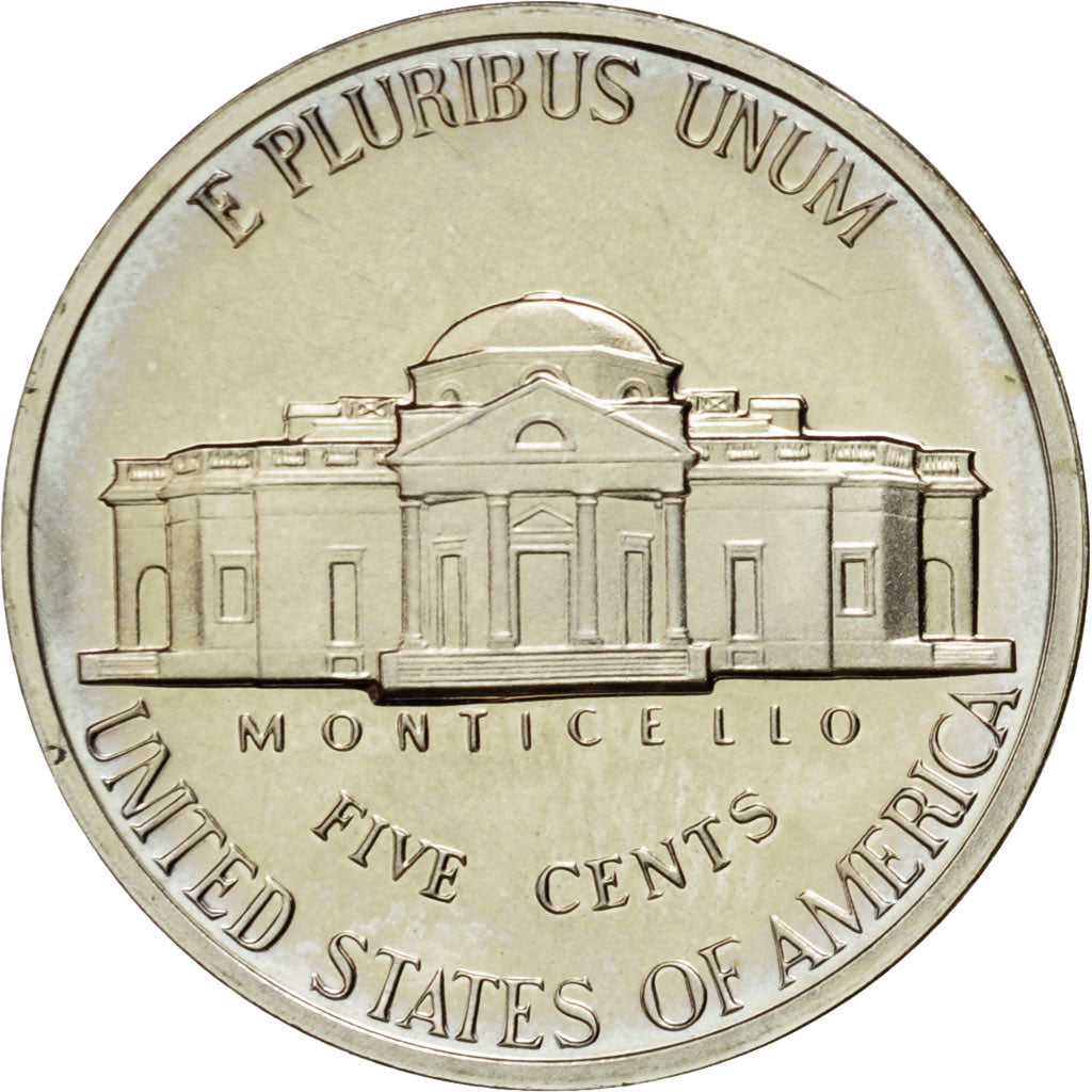 Coin, United States, Jefferson Nickel, 5 Cents, 1987, U.S. Mint, San Francisco