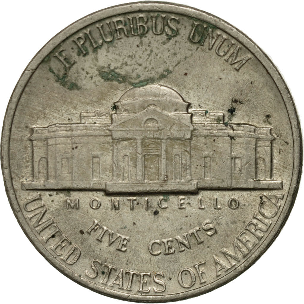 Monnaie, États-Unis, Jefferson Nickel, 5 Cents, 1988, U.S. Mint, Denver, TTB