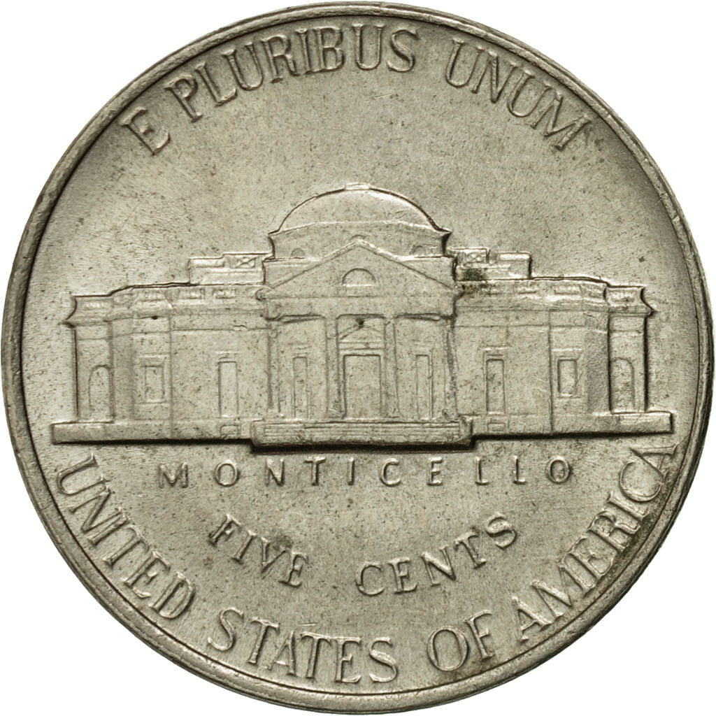 Moneda, Estados Unidos, Jefferson Nickel, 5 Cents, 1991, U.S. Mint, Denver
