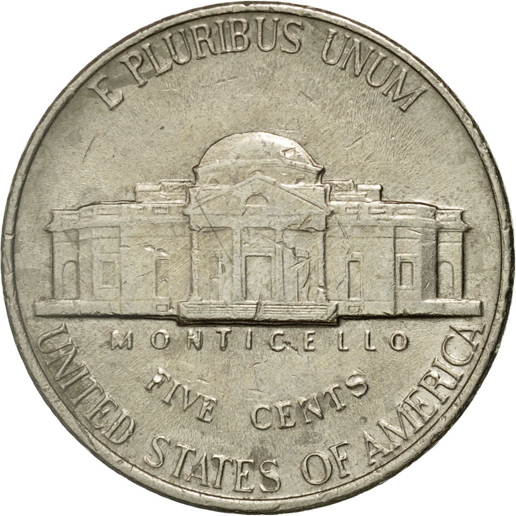 Monnaie, États-Unis, Jefferson Nickel, 5 Cents, 1992, U.S. Mint, Denver, TTB