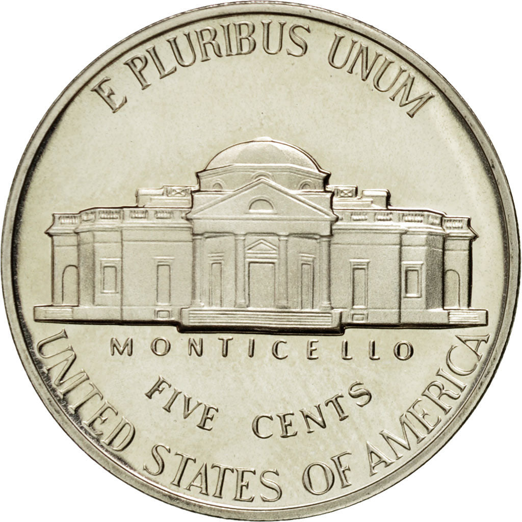 Moneta, Stati Uniti, Jefferson Nickel, 5 Cents, 1992, U.S. Mint, San Francisco