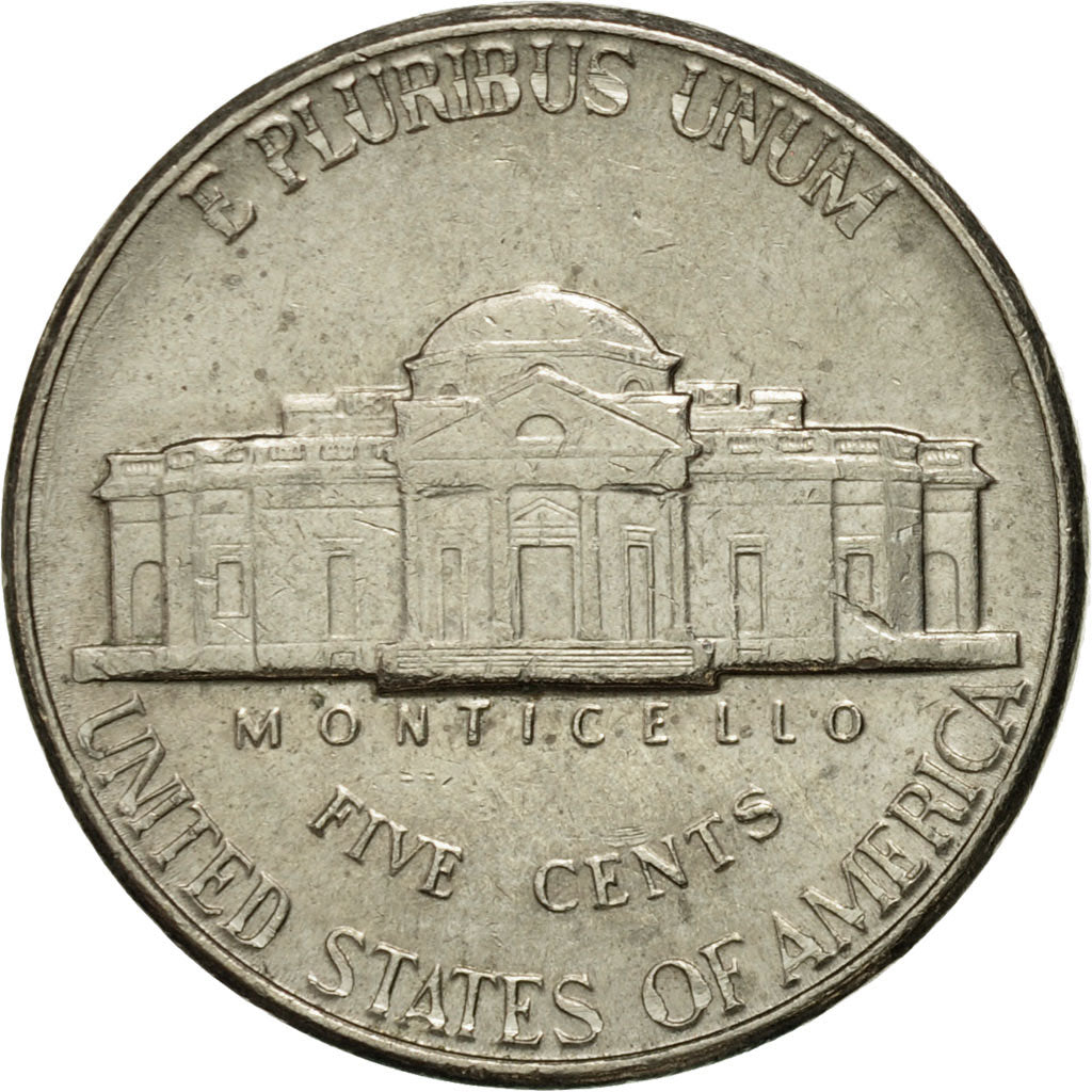 Monnaie, États-Unis, Jefferson Nickel, 5 Cents, 1995, U.S. Mint, Philadelphie