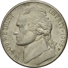 Moneta, Stati Uniti, Jefferson Nickel, 5 Cents, 1996, U.S. Mint, Denver, SPL-