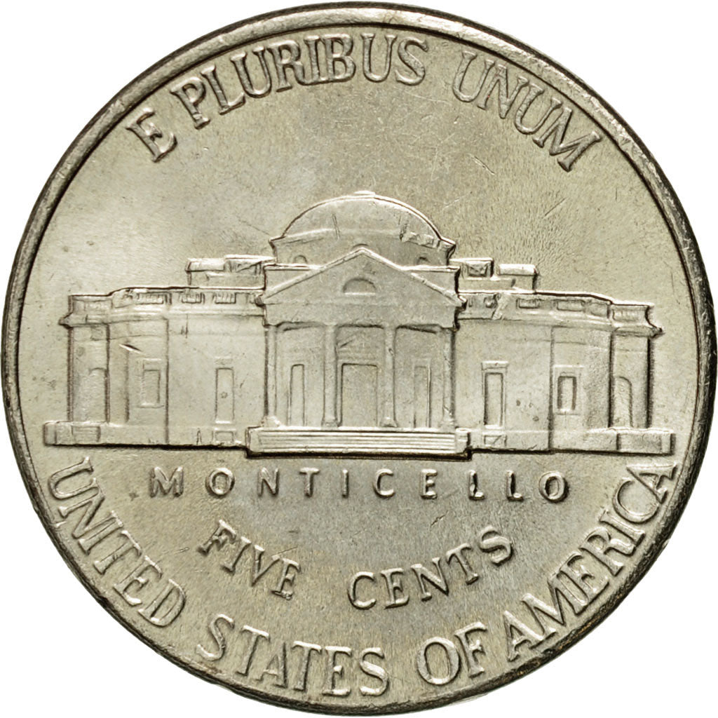 Coin, United States, Jefferson Nickel, 5 Cents, 2003, U.S. Mint, Philadelphia