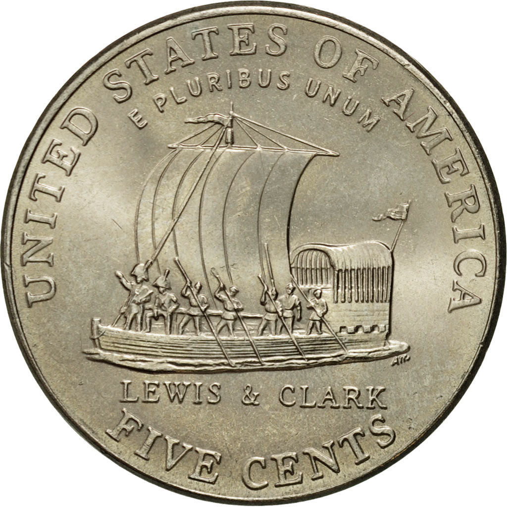 Münze, Vereinigte Staaten, Jefferson - Westward Expansion - Lewis & Clark
