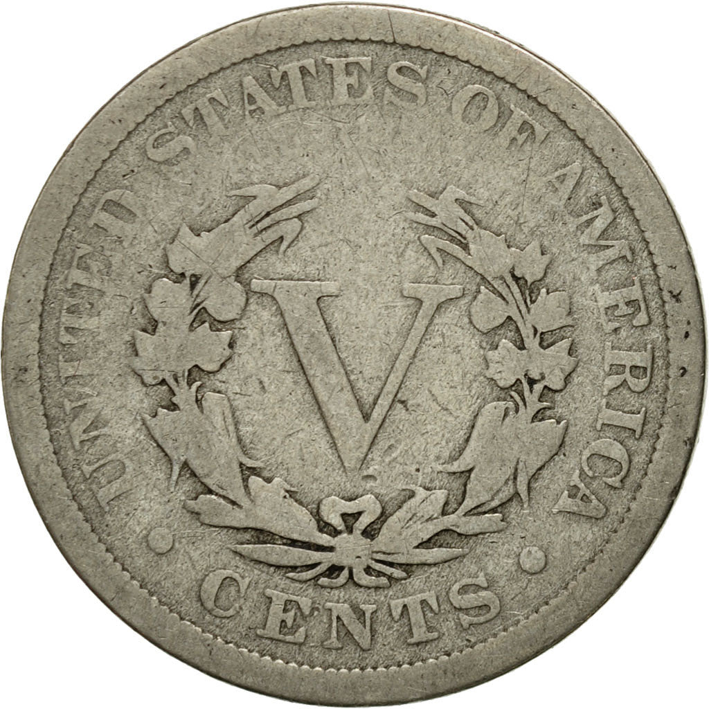 Moneta, Stati Uniti, Liberty Nickel, 5 Cents, 1900, U.S. Mint, Philadelphia, B