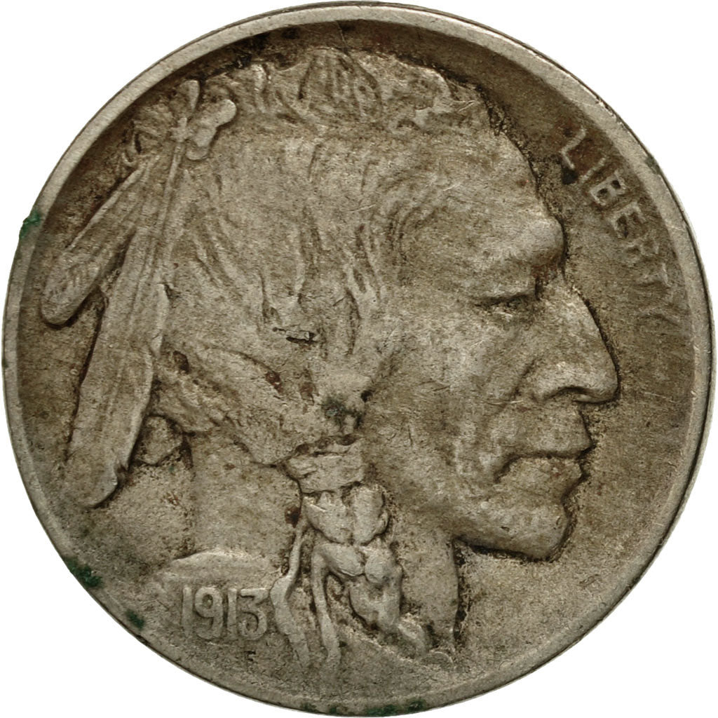 Münze, Vereinigte Staaten, Buffalo Nickel, 5 Cents, 1913, U.S. Mint