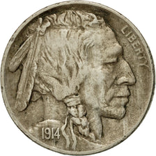 Moneta, Stati Uniti, Buffalo Nickel, 5 Cents, 1914, U.S. Mint, Philadelphia, BB