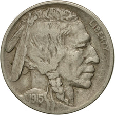 Moneta, Stati Uniti, Buffalo Nickel, 5 Cents, 1915, U.S. Mint, Philadelphia, BB