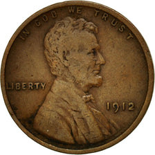 Coin, United States, Lincoln Cent, Cent, 1912, U.S. Mint, Philadelphia