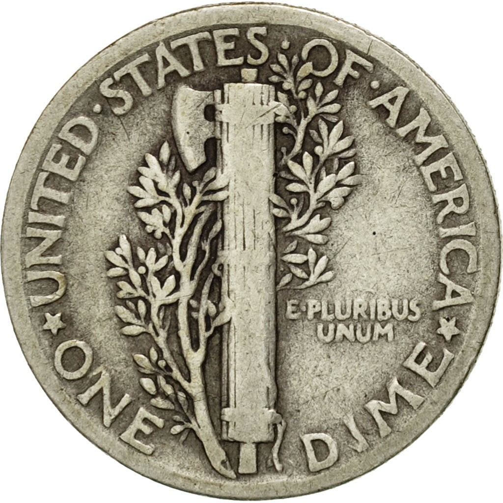 Moneta, Stati Uniti, Mercury Dime, Dime, 1929, U.S. Mint, Philadelphia, MB