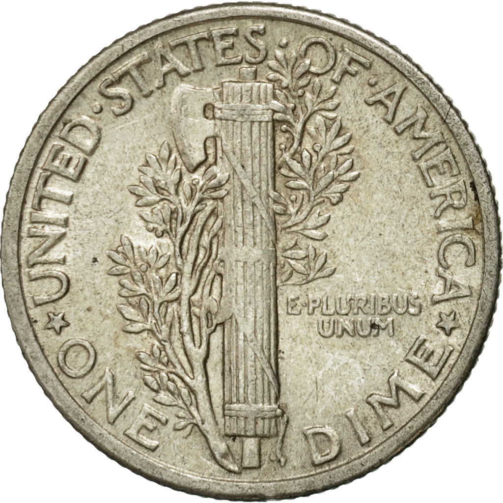 Coin, United States, Mercury Dime, Dime, 1936, U.S. Mint, Philadelphia
