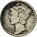 Coin, United States, Mercury Dime, Dime, 1937, U.S. Mint, Philadelphia