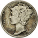 Coin, United States, Mercury Dime, Dime, 1939, U.S. Mint, San Francisco