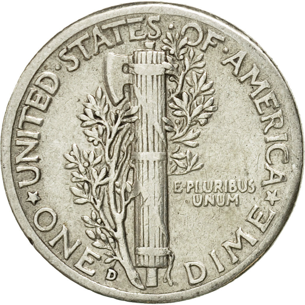 Monnaie, États-Unis, Mercury Dime, Dime, 1941, U.S. Mint, Denver, TB+, Argent