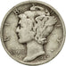 Monnaie, États-Unis, Mercury Dime, Dime, 1942, U.S. Mint, San Francisco, TB