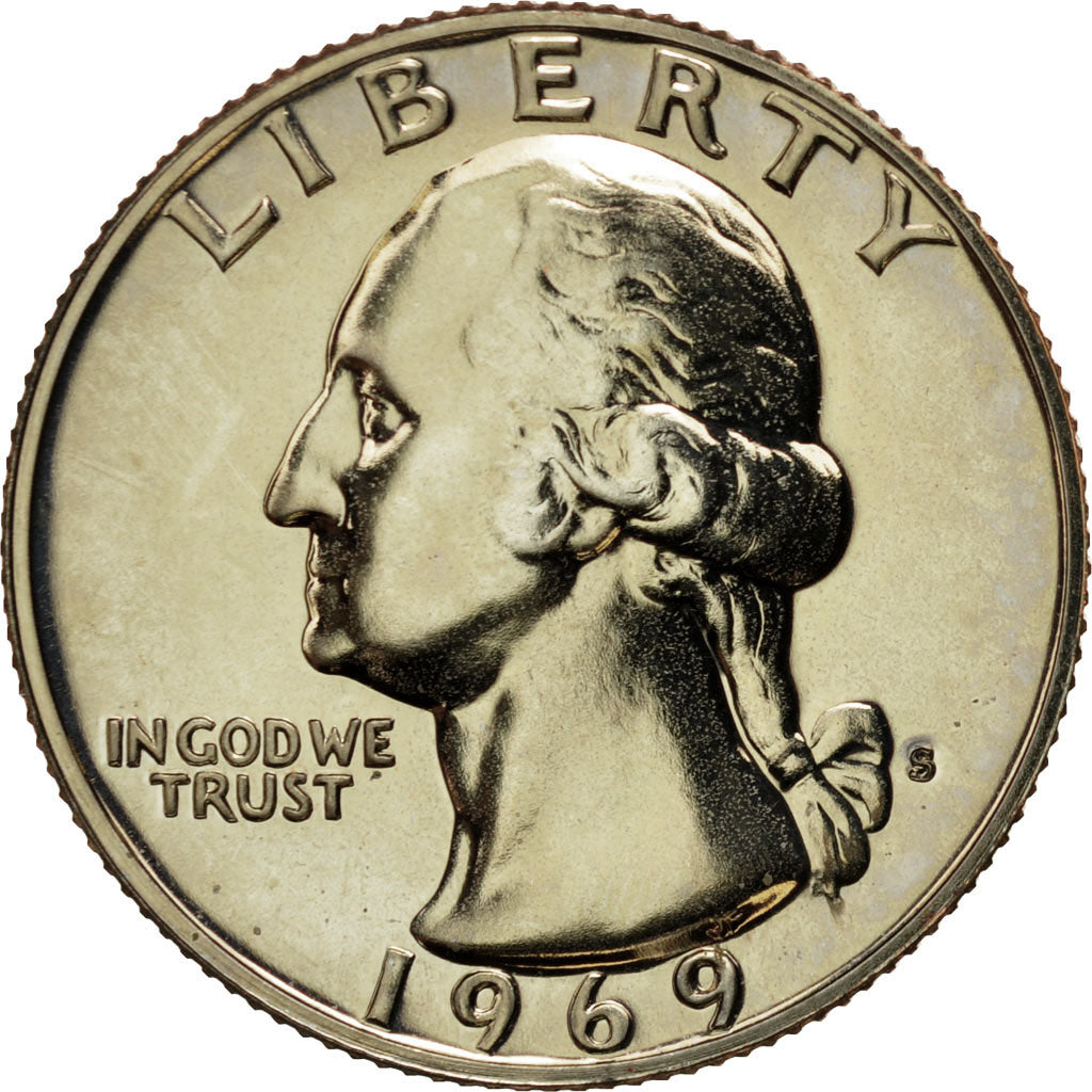 Coin, United States, Washington Quarter, Quarter, 1969, U.S. Mint, San