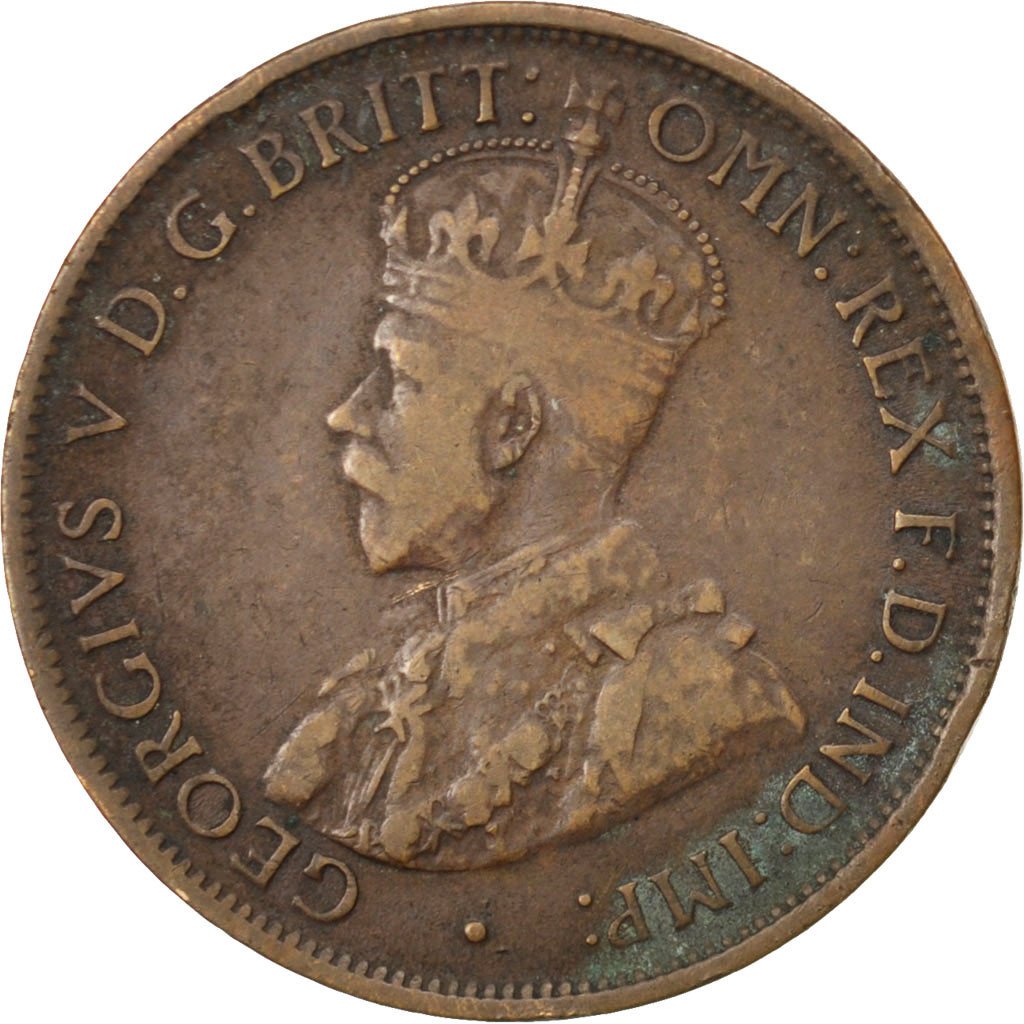 AUSTRALIA, 1/2 Penny, 1912, KM #22, VF(30-35), Bronze, 25.5, 5.57