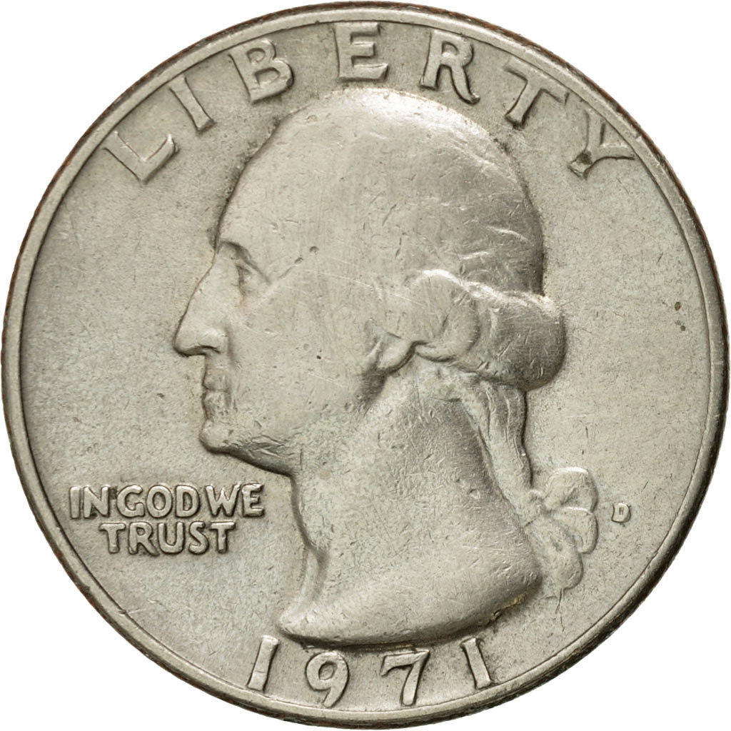 Moneta, Stati Uniti, Washington Quarter, Quarter, 1971, U.S. Mint, Denver, BB