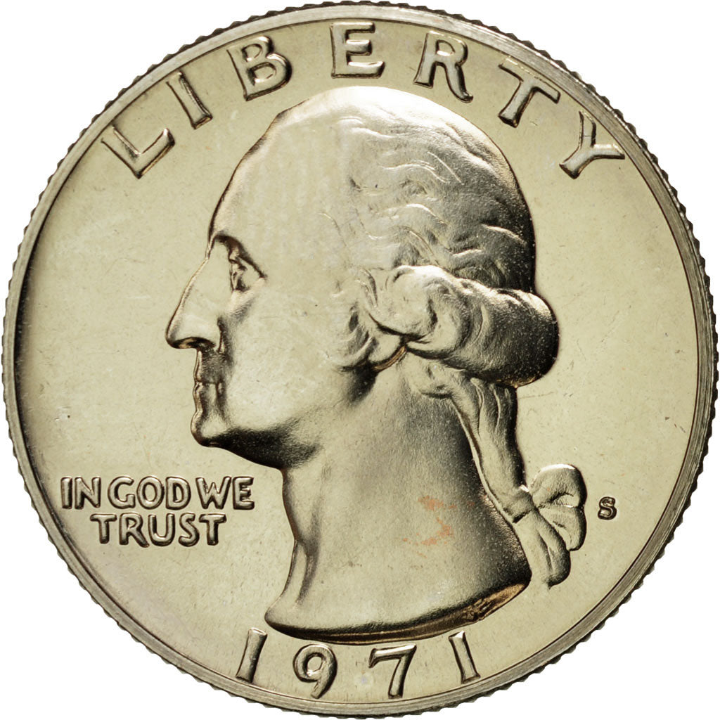 Coin, United States, Washington Quarter, Quarter, 1971, U.S. Mint, San