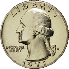 Coin, United States, Washington Quarter, Quarter, 1971, U.S. Mint, San