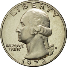 Coin, United States, Washington Quarter, Quarter, 1972, U.S. Mint, San