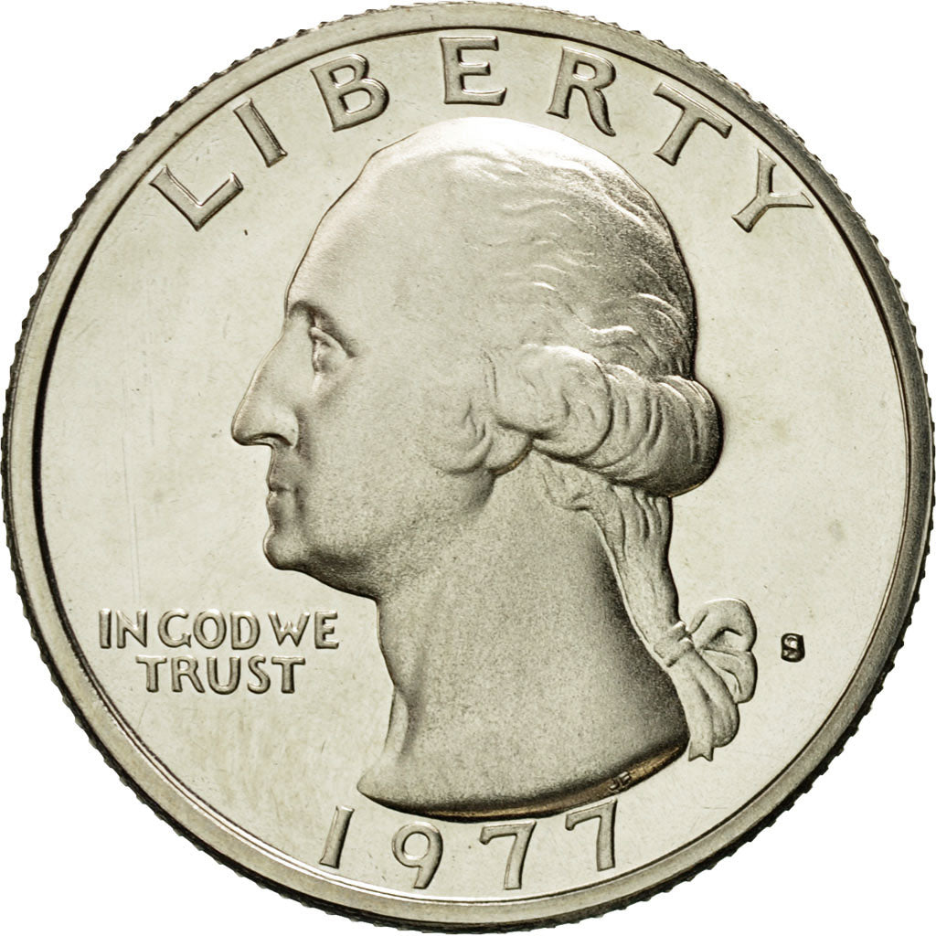 Coin, United States, Washington Quarter, Quarter, 1977, U.S. Mint, San
