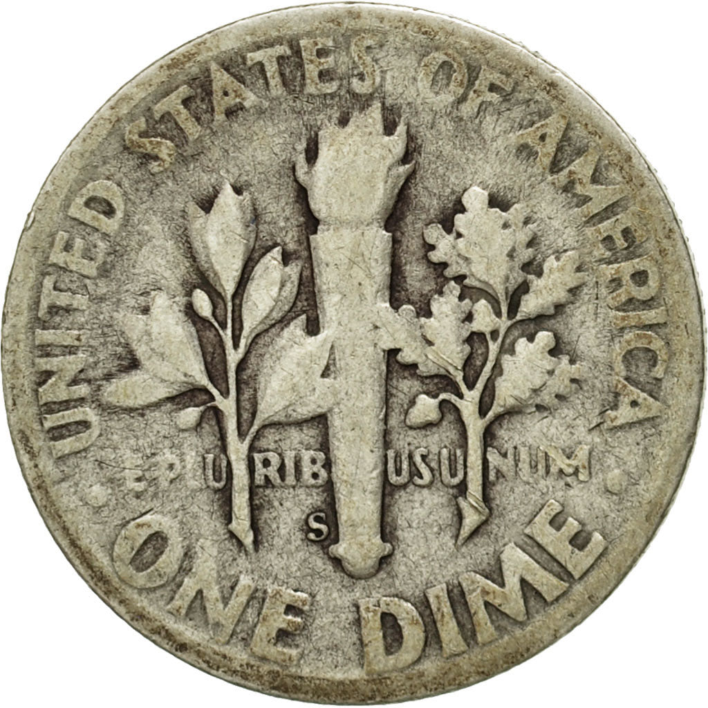 Coin, United States, Roosevelt Dime, Dime, 1946, U.S. Mint, San Francisco