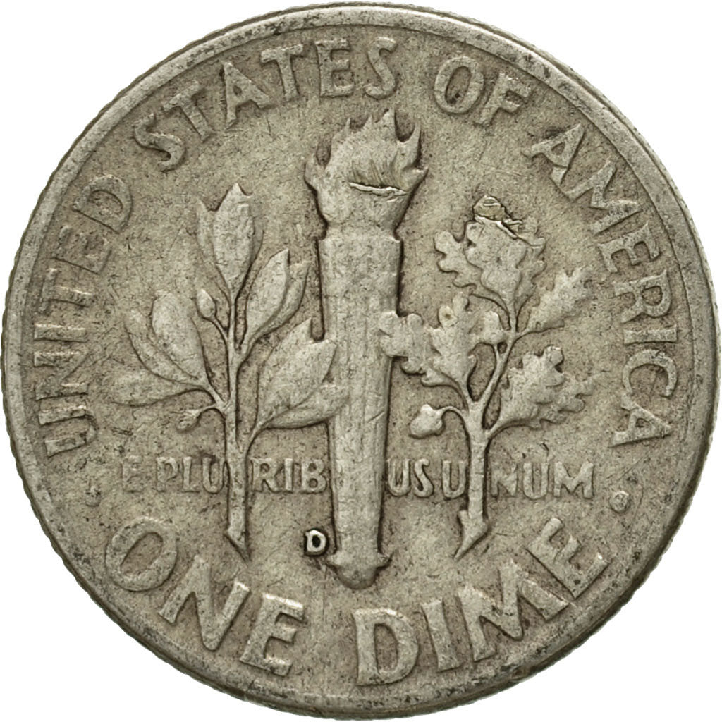 Coin, United States, Roosevelt Dime, Dime, 1949, U.S. Mint, Denver, VF(20-25)