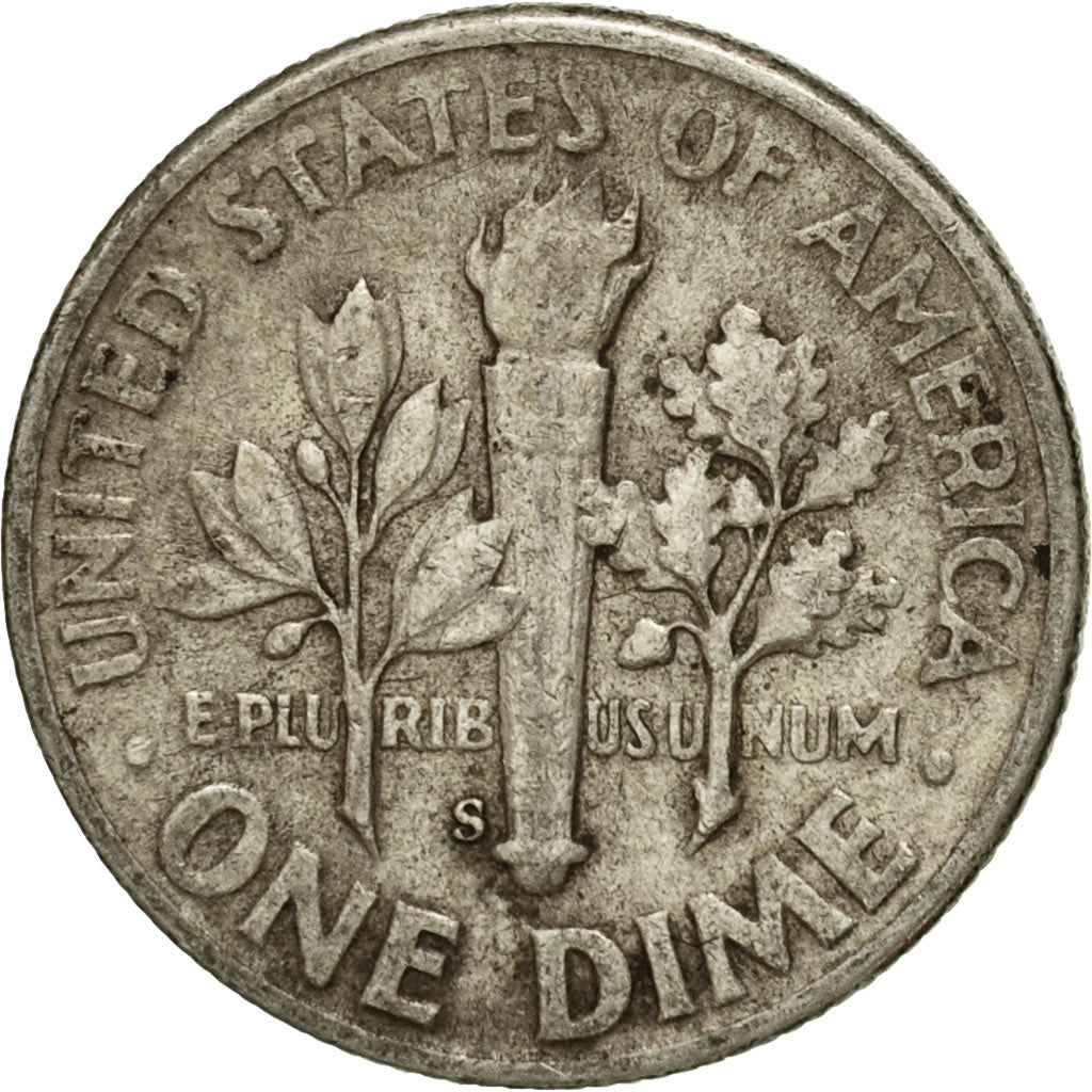 Coin, United States, Roosevelt Dime, Dime, 1950, U.S. Mint, San Francisco
