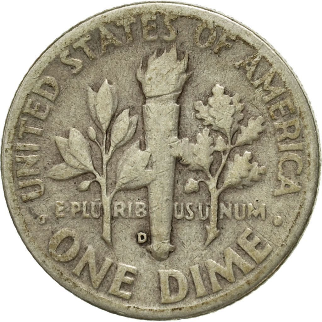 Moneta, Stati Uniti, Roosevelt Dime, Dime, 1951, U.S. Mint, Denver, MB, Argento