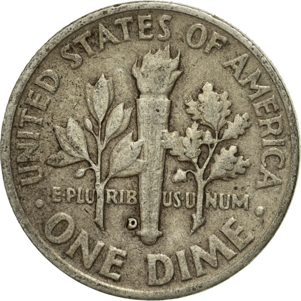 Moneta, Stati Uniti, Roosevelt Dime, Dime, 1954, U.S. Mint, Denver, MB+