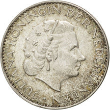 Coin, Netherlands, Juliana, Gulden, 1964, AU(55-58), Silver, KM:184