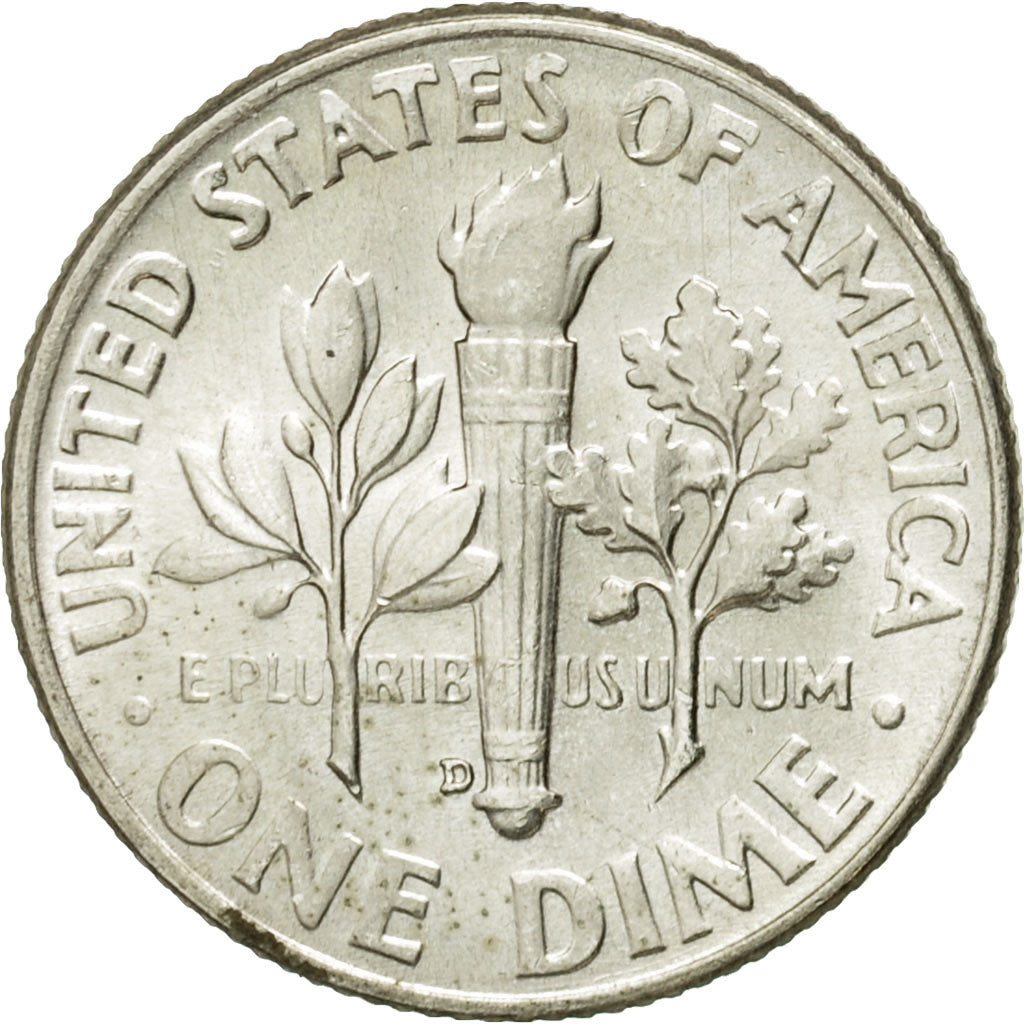 Coin, United States, Roosevelt Dime, Dime, 1958, U.S. Mint, Denver, AU(55-58)