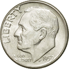 Coin, United States, Roosevelt Dime, Dime, 1959, U.S. Mint, Denver, AU(55-58)