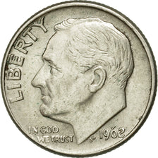 Monnaie, États-Unis, Roosevelt Dime, Dime, 1962, U.S. Mint, Denver, TTB+