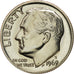 Coin, United States, Roosevelt Dime, Dime, 1969, U.S. Mint, San Francisco