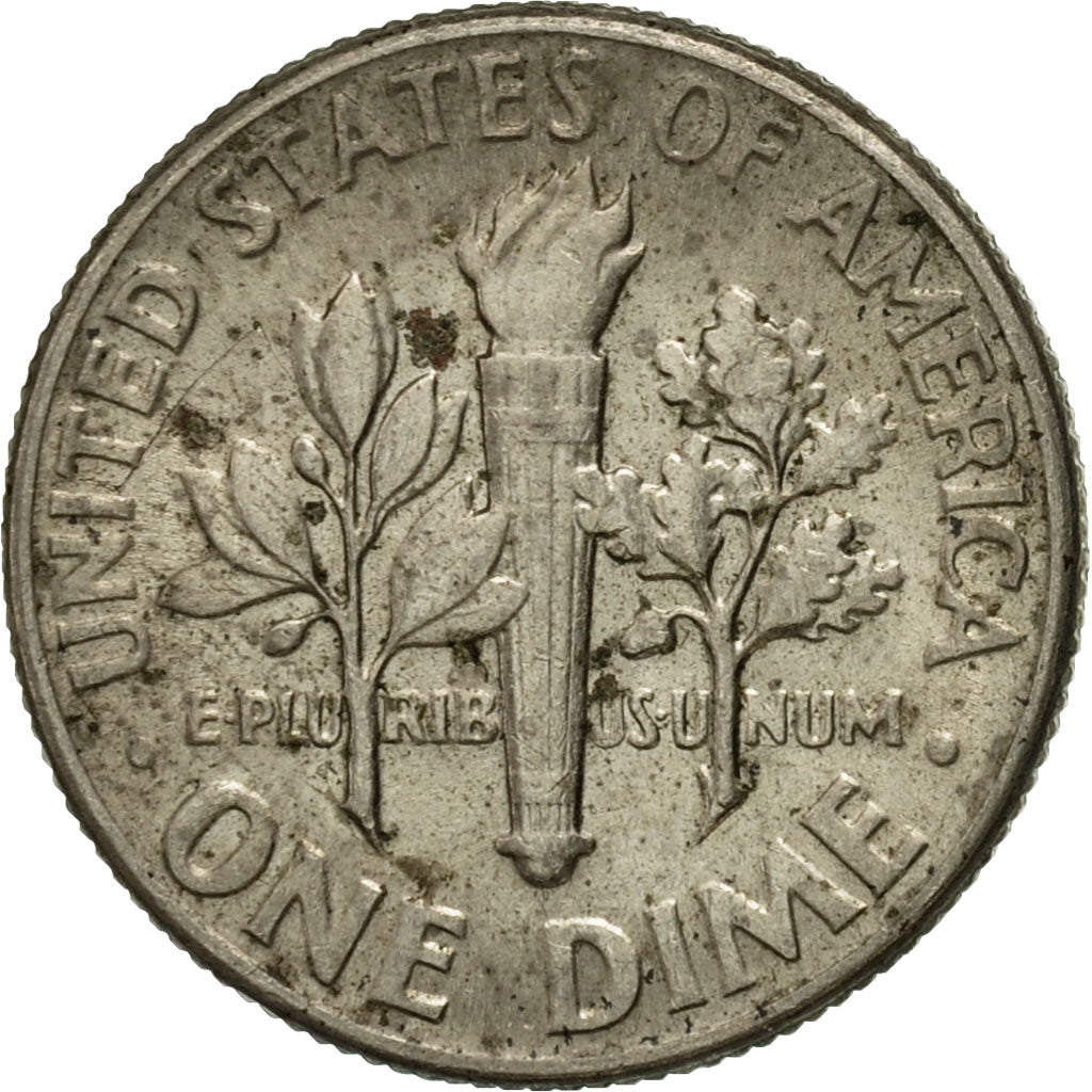 Moneta, Stati Uniti, Roosevelt Dime, Dime, 1973, U.S. Mint, Denver, BB, Rame