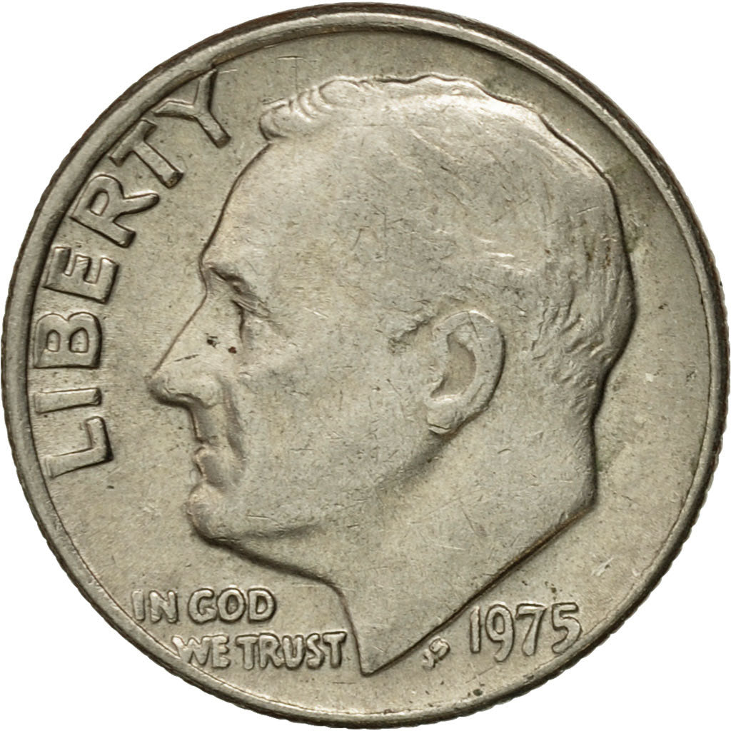 Monnaie, États-Unis, Roosevelt Dime, Dime, 1975, U.S. Mint, Philadelphie, TTB